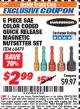 Harbor Freight ITC Coupon 5 PIECE SAE COLOR CODED QUICK RELEASE MAGNETIC NUTSETTER SET Lot No. 68479 Expired: 7/31/17 - $2.99