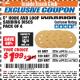 Harbor Freight ITC Coupon 5" HOOK AND LOOP SANDING DISKS PACK OF 4 Lot No. 69957/69958/69953 Expired: 11/30/17 - $1.99
