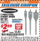 Harbor Freight ITC Coupon 3 PIECE STEEL STUBBY SPADE BIT SET Lot No. 69016/93982 Expired: 7/31/17 - $2.99