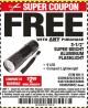 Harbor Freight FREE Coupon 3-1/2" SUPER BRIGHT ALUMINUM FLASHLIGHT Lot No. 69111/63599/62522/62573/63875/63884/63886/63888/69052 Expired: 3/19/18 - FWP