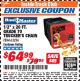 Harbor Freight ITC Coupon 1/2" X 20 FT. GRADE 70 TRUCKERS CHAIN Lot No. 63236 Expired: 3/31/18 - $64.99