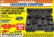 Harbor Freight ITC Coupon 14 PIECE MASTER BALL JOINT ADAPTER SET Lot No. 62785/63725/60307 Expired: 7/31/17 - $59.99