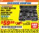 Harbor Freight ITC Coupon 14 PIECE MASTER BALL JOINT ADAPTER SET Lot No. 62785/63725/60307 Expired: 9/30/17 - $59.99