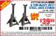 Harbor Freight Coupon 6 TON HEAVY DUTY STEEL JACK STANDS Lot No. 61197/38847/69596/62393 Expired: 7/1/15 - $39.99