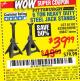 Harbor Freight Coupon 6 TON HEAVY DUTY STEEL JACK STANDS Lot No. 61197/38847/69596/62393 Expired: 10/1/16 - $39.99