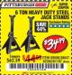 Harbor Freight Coupon 6 TON HEAVY DUTY STEEL JACK STANDS Lot No. 61197/38847/69596/62393 Expired: 12/21/17 - $34.99