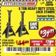 Harbor Freight Coupon 6 TON HEAVY DUTY STEEL JACK STANDS Lot No. 61197/38847/69596/62393 Expired: 3/1/18 - $34.99