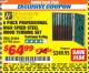 Harbor Freight ITC Coupon 8 PIECE PROFESSIONAL HIGH SPEED STEEL WOOD TURNING SET Lot No. 61794 Expired: 9/30/17 - $64.99