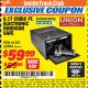 Harbor Freight ITC Coupon 0.17 CUBIC FT. ELECTRONIC HANDGUN SAFE Lot No. 61581/62984 Expired: 3/31/18 - $59.99