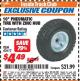 Harbor Freight ITC Coupon 10" PNEUMATIC TIRE WITH ZINC HUB Lot No. 43612 Expired: 7/31/17 - $4.49