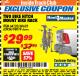 Harbor Freight ITC Coupon TWO BIKE HITCH MOUNT BIKE RACK Lot No. 60623/98019/64123/63924 Expired: 4/30/18 - $29.99