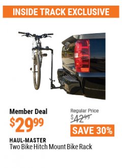 Harbor Freight ITC Coupon TWO BIKE HITCH MOUNT BIKE RACK Lot No. 60623/98019/64123/63924 Expired: 4/29/21 - $29.99