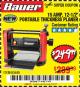 Harbor Freight Coupon BAUER 15 AMP 12 1/2" PORTABLE THICKNESS PLANER Lot No. 63445 Expired: 3/2/18 - $249.99