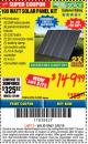 Harbor Freight ITC Coupon THUNDERBOLT SOLAR 100 WATT AMORPHOUS SOLAR PANEL KIT Lot No. 63585 Expired: 3/8/18 - $149.99