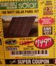 Harbor Freight Coupon THUNDERBOLT SOLAR 100 WATT AMORPHOUS SOLAR PANEL KIT Lot No. 63585 Expired: 1/3/18 - $149.99