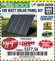 Harbor Freight Coupon THUNDERBOLT SOLAR 100 WATT AMORPHOUS SOLAR PANEL KIT Lot No. 63585 Expired: 2/23/18 - $149.99