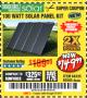 Harbor Freight Coupon THUNDERBOLT SOLAR 100 WATT AMORPHOUS SOLAR PANEL KIT Lot No. 63585 Expired: 6/13/18 - $149.99
