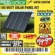 Harbor Freight Coupon THUNDERBOLT SOLAR 100 WATT AMORPHOUS SOLAR PANEL KIT Lot No. 63585 Expired: 7/9/18 - $149.99
