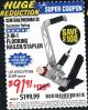 Harbor Freight Coupon 2-IN-1 FLOORING NAILER/STAPLER Lot No. 61689/97586/69703 Expired: 6/30/16 - $91.91