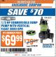 Harbor Freight ITC Coupon 1/2 HP SUBMERSIBLE SUMP PUMP WITH VERTICAL FLOAT 3800 GPH Lot No. 63322 Expired: 7/11/17 - $69.99