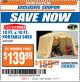 Harbor Freight ITC Coupon COVERPRO 10 FT. X 10 FT. PORTABLE SHED Lot No. 63297 Expired: 7/11/17 - $139.99