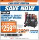 Harbor Freight ITC Coupon VULCAN COMMERCIAL QUALITY HEAVY DUTY WELDING CABINET Lot No. 63179 Expired: 7/11/17 - $259.99