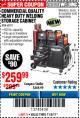 Harbor Freight Coupon VULCAN COMMERCIAL QUALITY HEAVY DUTY WELDING CABINET Lot No. 63179 Expired: 11/5/17 - $259.99