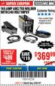 Harbor Freight Coupon 165 AMP ARC/TIG WELDER WITH 240 VOLT INPUT Lot No. 62486 Expired: 2/25/18 - $369.99