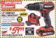 Harbor Freight Coupon BAUER 20 VOLT CORDLESS 1/2" COMPACT DRILL/DRIVER KIT Lot No. 63531 Expired: 1/31/18 - $59.99