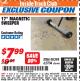Harbor Freight ITC Coupon CENTRAL MACHINERY 17 IN. MINI MAGNETIC SWEEPER Lot No. 62704 Expired: 3/31/18 - $7.99