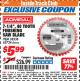 Harbor Freight ITC Coupon 7-14", 40 TOOTH FINISHING SAW BLADE Lot No. 38538 Expired: 8/31/17 - $5.99