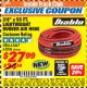 Harbor Freight ITC Coupon DIABLO 3/8" X 50 FT. LIGHTWEIGHT RUBBER AIR HOSE Lot No. 63047/63006 Expired: 12/31/17 - $27.99