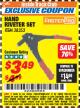 Harbor Freight ITC Coupon FASTEN-PRO 10 IN. HAND RIVETER SET Lot No. 38353 Expired: 12/31/17 - $3.49