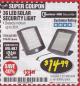 Harbor Freight Coupon 36 LED SOLAR SECURITY LIGHT Lot No. 69644/60498/69890 Expired: 3/31/18 - $14.99