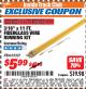 Harbor Freight ITC Coupon 3/16" X 11 FT. FIBERGLASS WIRE RUNNING KIT Lot No. 65327 Expired: 8/31/17 - $5.99