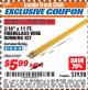 Harbor Freight ITC Coupon 3/16" X 11 FT. FIBERGLASS WIRE RUNNING KIT Lot No. 65327 Expired: 8/31/17 - $5.99