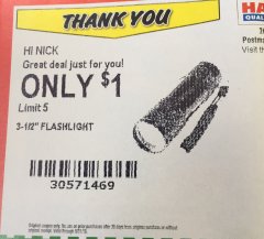 Harbor Freight Coupon 2 PIECE 3-1/2" 9 LED FLASHLIGHT Lot No. 62521/62566/69065/69112/97036 Expired: 8/31/19 - $1