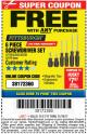 Harbor Freight FREE Coupon 6 PIECE SCREWDRIVER SET Lot No. 62570 Expired: 11/19/17 - FWP