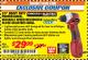 Harbor Freight ITC Coupon 3/8" HEAVY DUTY PROFESSIONAL VARIABLE SPEED REVERSIBLE CLOSE QUARTERS DRILL Lot No. 95877/63119 Expired: 11/30/17 - $29.99