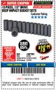 Harbor Freight Coupon 13 PIECE 1/2" DRIVE DEEP WALL IMPACT SOCKET SETS Lot No. 69560/67903/69280/69333/69561/67904/69279/69332 Expired: 3/18/18 - $18.99