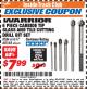 Harbor Freight ITC Coupon 6 PIECE CARBIDE TIP GLASS AND TILE CUTTING DRILL BIT SET Lot No. 68168/61617 Expired: 12/31/17 - $7.99