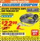 Harbor Freight ITC Coupon ATV/UTV SYNTHETIC ROPE AND FAIRLEAD KIT Lot No. 63139 Expired: 10/31/17 - $22.99