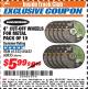 Harbor Freight ITC Coupon 10 PIECE 4" 40 GRIT METAL CUT-OFF WHEEL Lot No. 61353/45432/60835 Expired: 10/31/17 - $5.99