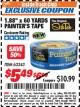 Harbor Freight ITC Coupon 1.88" X 60 YARDS PAINTER'S TAPE Lot No. 63243 Expired: 8/31/17 - $5.49