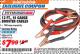 Harbor Freight ITC Coupon PITTSBURGH 12 FT., 10 GAUGE JUMPER CABLES Lot No. 63376 Expired: 8/31/17 - $7.99