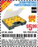 Harbor Freight Coupon 20 BIN PORTABLE PARTS STORAGE CASE Lot No. 62778/93928 Expired: 4/11/15 - $5.99
