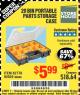 Harbor Freight Coupon 20 BIN PORTABLE PARTS STORAGE CASE Lot No. 62778/93928 Expired: 8/5/17 - $5.99