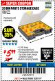 Harbor Freight Coupon 20 BIN PORTABLE PARTS STORAGE CASE Lot No. 62778/93928 Expired: 12/31/17 - $5.99