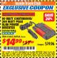 Harbor Freight ITC Coupon 80 WATT CONTINUOUS / 200 WATT PEAK SLIM POWER INVERTER Lot No. 61665/66944 Expired: 8/31/17 - $14.99