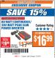 Harbor Freight ITC Coupon 80 WATT CONTINUOUS / 200 WATT PEAK SLIM POWER INVERTER Lot No. 61665/66944 Expired: 2/13/18 - $16.99